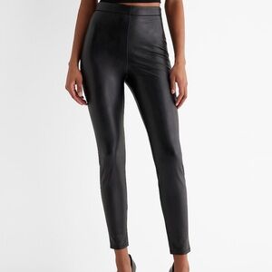 Express Jet Black Faux Leather Pants